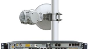 Exemplo de conjunto antena + IDU + ODU
